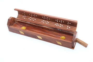 Wooden Incense Holder/ Elephant Design