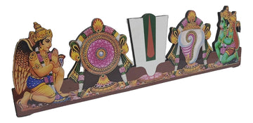 Wood Plywood Thenkalai Thiruman (Multi-Color, 33 cm x 0.8 cm x 9.7 cm)