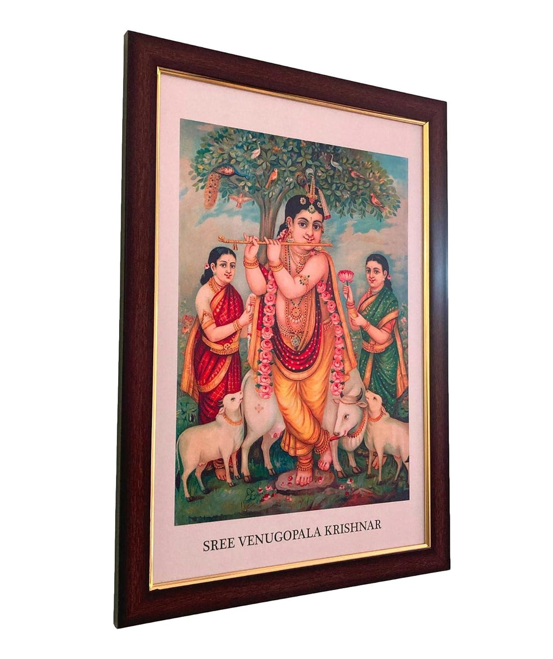 Sri Venugopala Krishna Art Work Frame Wall Hanging