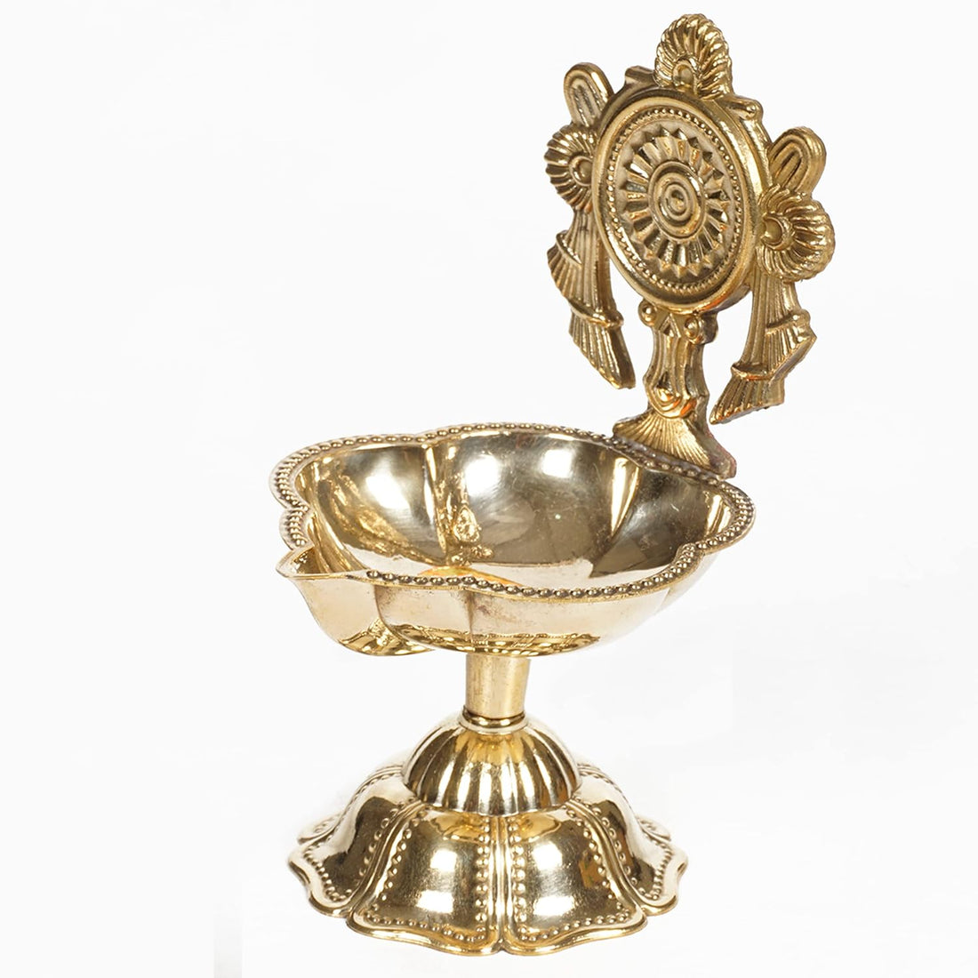 Brass Shanku Chakra Lite Weight Diya