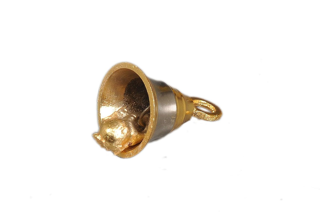 Brass Hanging Bell Silver Golden