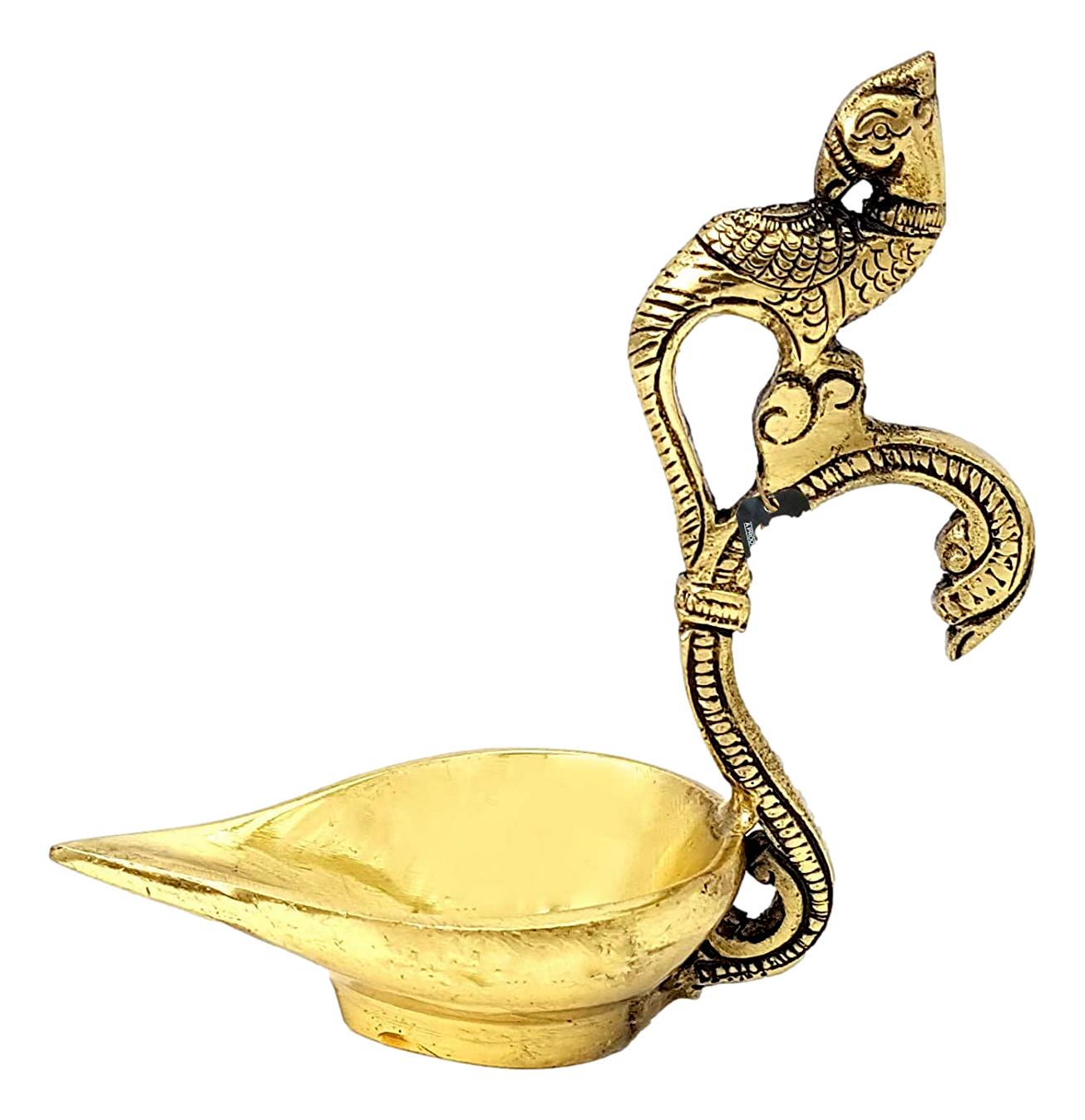 Brass Parrot Diya