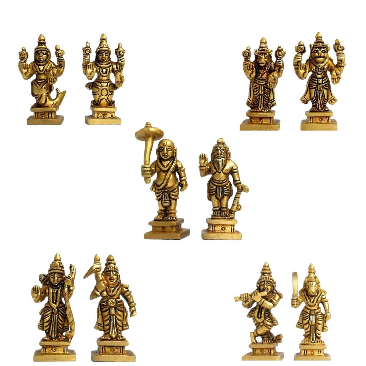 Brass Ten Incarnations/avatars Of Lord Vishnu
