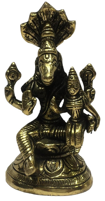 Brass Sri Lakshmi Hayagrivar with Adhishesha