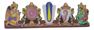 Wood Plywood Vadakalai Thiruman (Multi-Color, 33 cm x 0.8 cm x 9.7 cm)