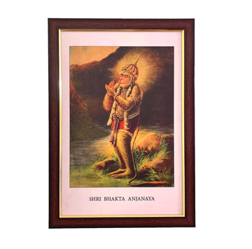 Sri Bhakta Anjaneya Hanuman Art Frame