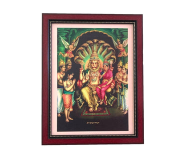 Lord Lakshmi Narasimha Art Photo Frame Wall Hanging