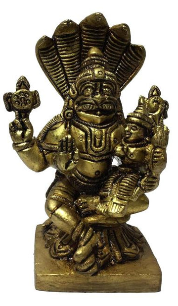 Brass Lakshmi Narasimhar with Adhishesha
