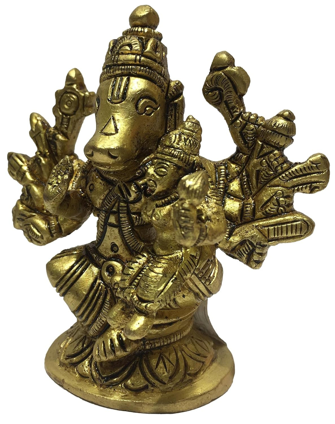 Brass Sri Lakshmi Hayagreevar 10 Hands