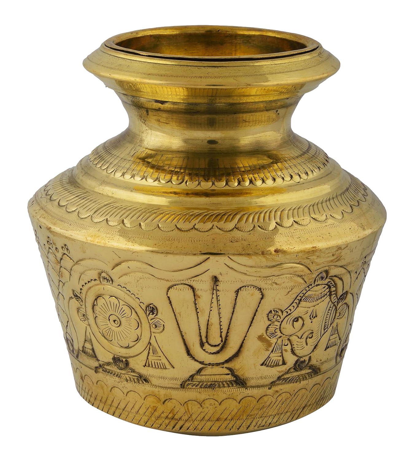 Brass Vadakalai Thiruman Kudam/Naamam Sangu Chakra Kudam