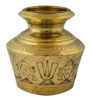 Brass Vadakalai Thiruman Kudam/Naamam Sangu Chakra Kudam