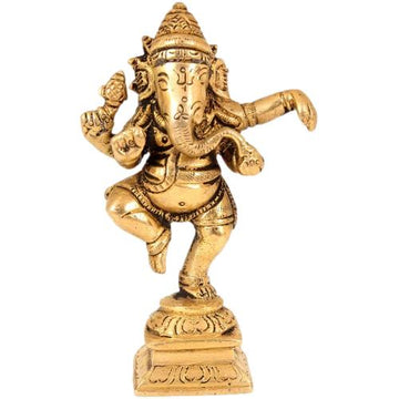 Brass Dancing Ganesha