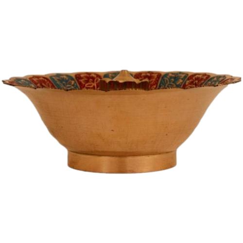 Brass Agarbatti Holder Bowl with Design Work