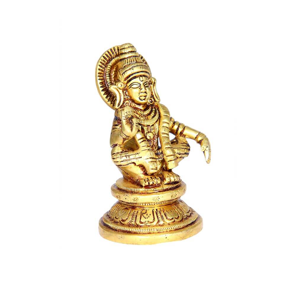Brass Iyyappan Small