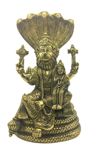 Brass Lakshmi Narasimha swamy idol