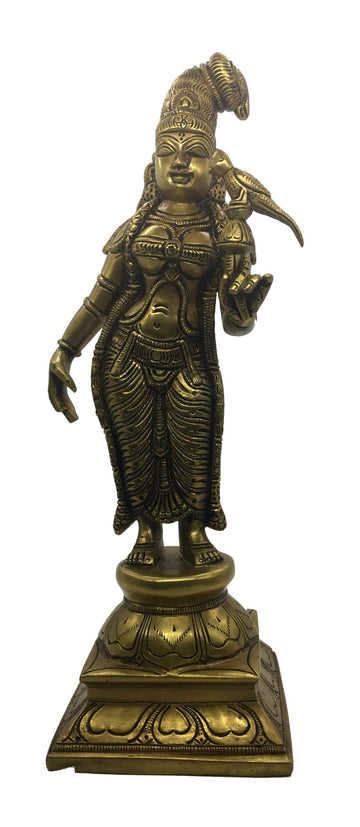 Brass Sri Andal 12 inch