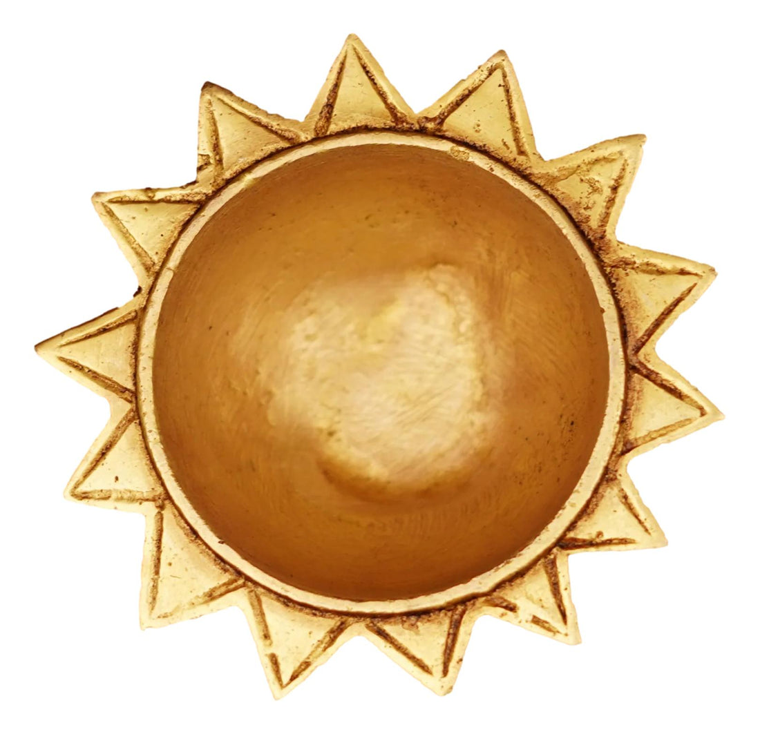 Brass Sun Shaped Diya