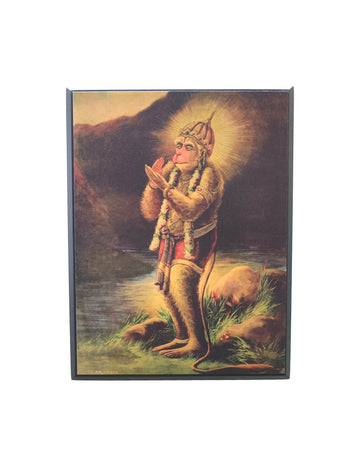 Antiqe Bhaktha Hanuman  Table Stand