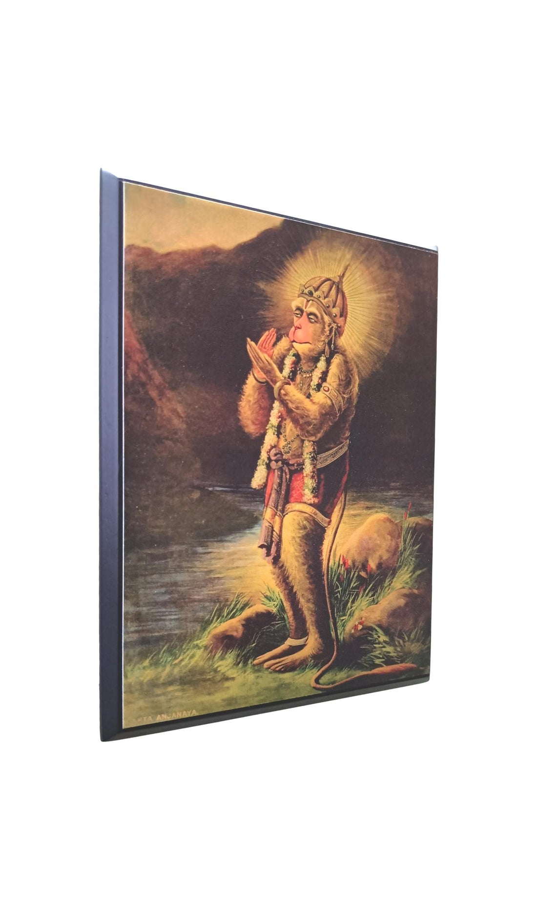 Antiqe Bhaktha Hanuman  Table Stand