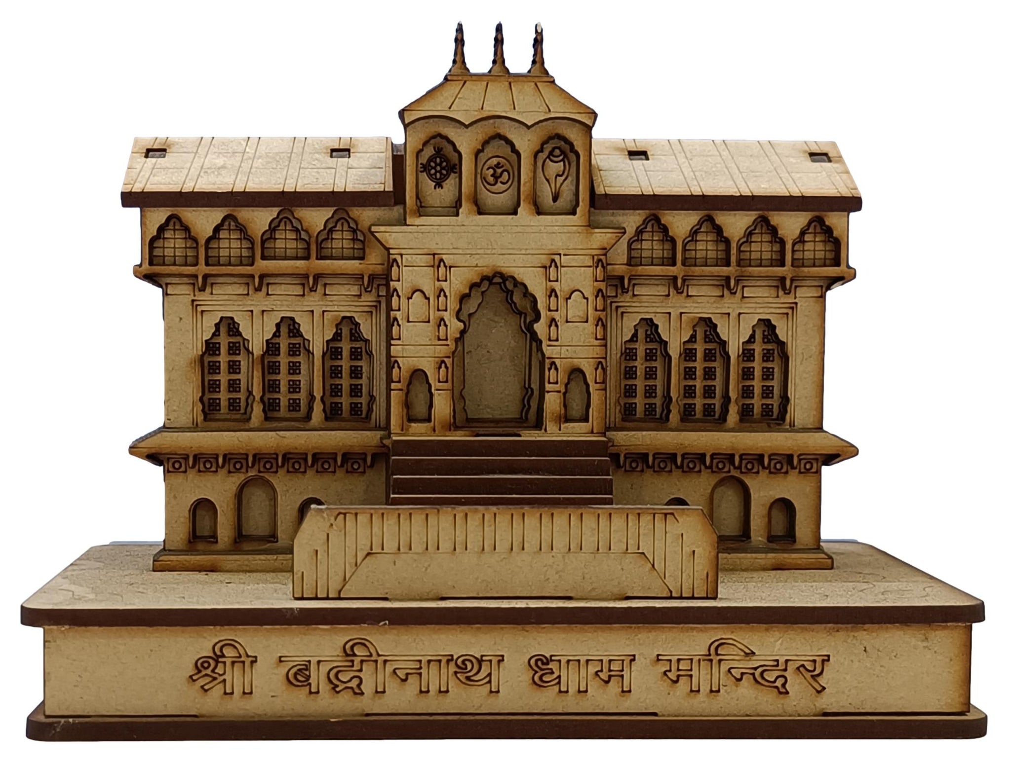 MDF Wood Shree Badrinath Temple/Mandir