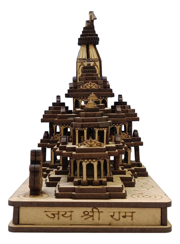 Wooden Ram Mandir/Ayodhya Mandir 5 inch