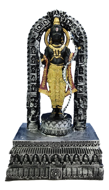 Ayodhya Ram Lalla Idol Multicolour 9 Inch