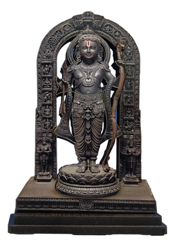 Wooden 3D Sri Ram Lalla Stand / Car Dashboard