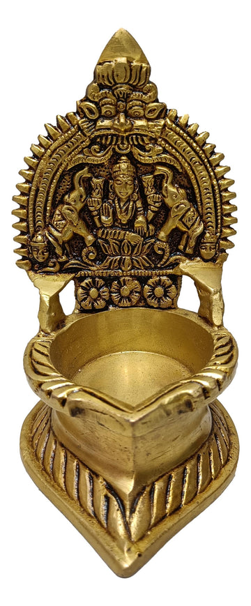 Brass Gajalakshmi Oil Lamp