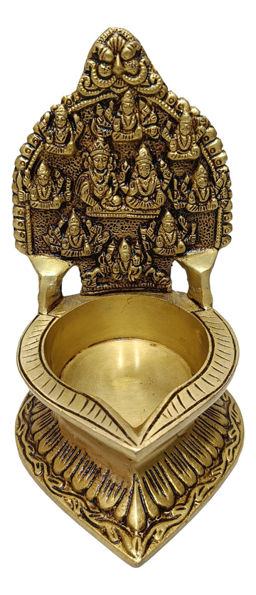Ashtalakshmi With Kubera Lakshmi Brass Vilakku