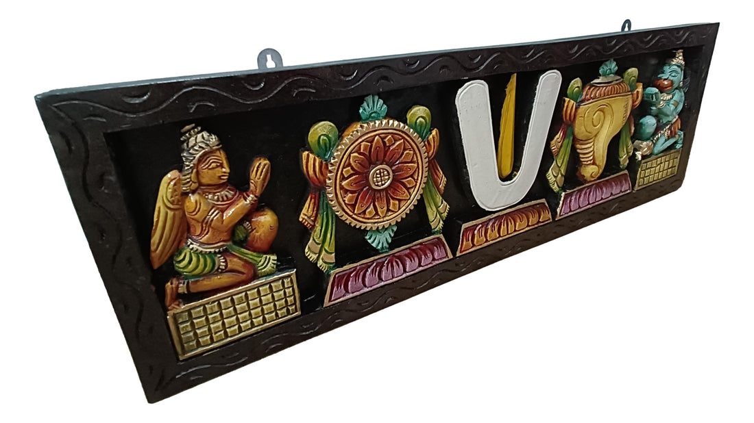 Wooden Vadakalai Thirman Mullti Colour Wall Hanging