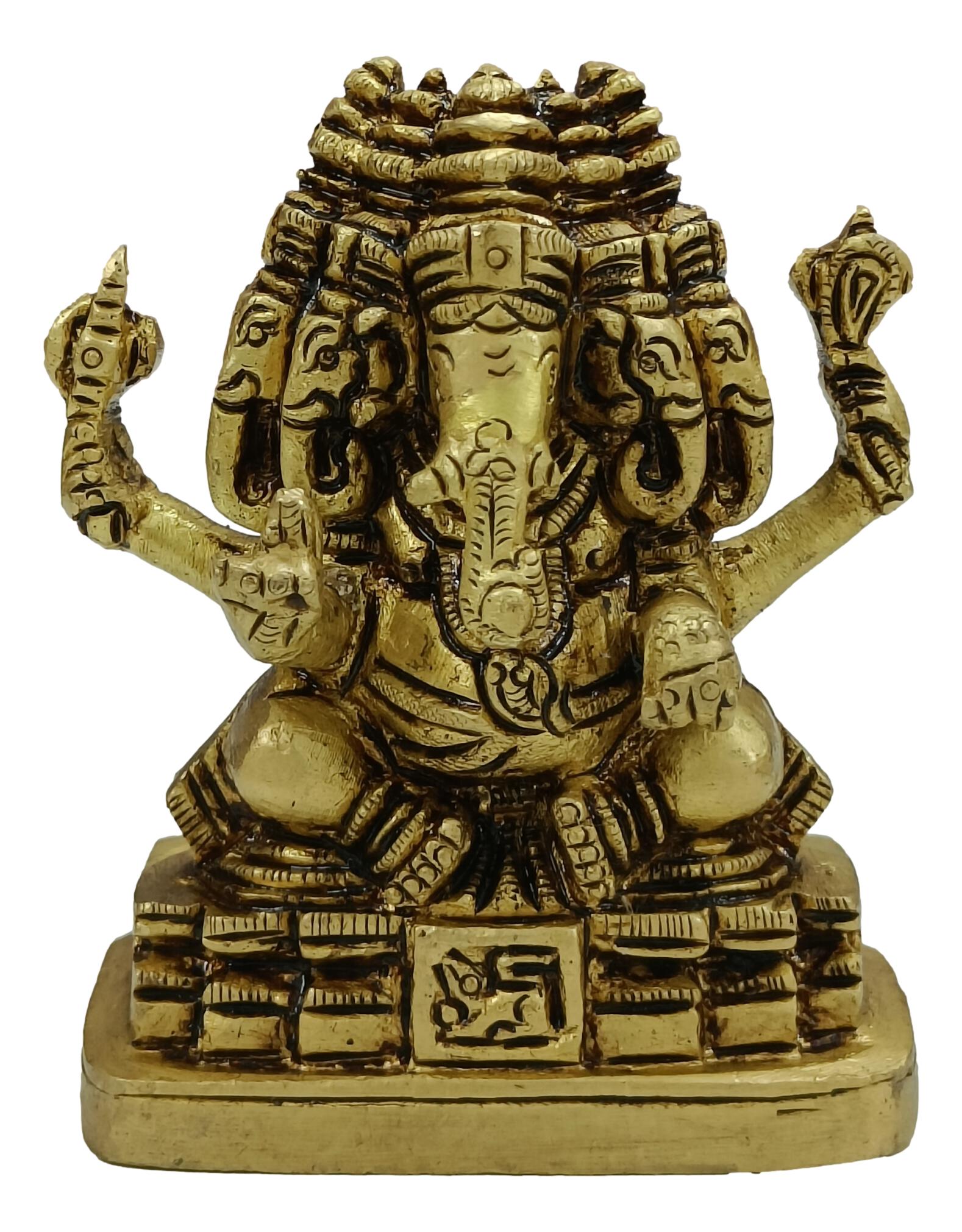 Brass Sri Panchamukhi Ganesha