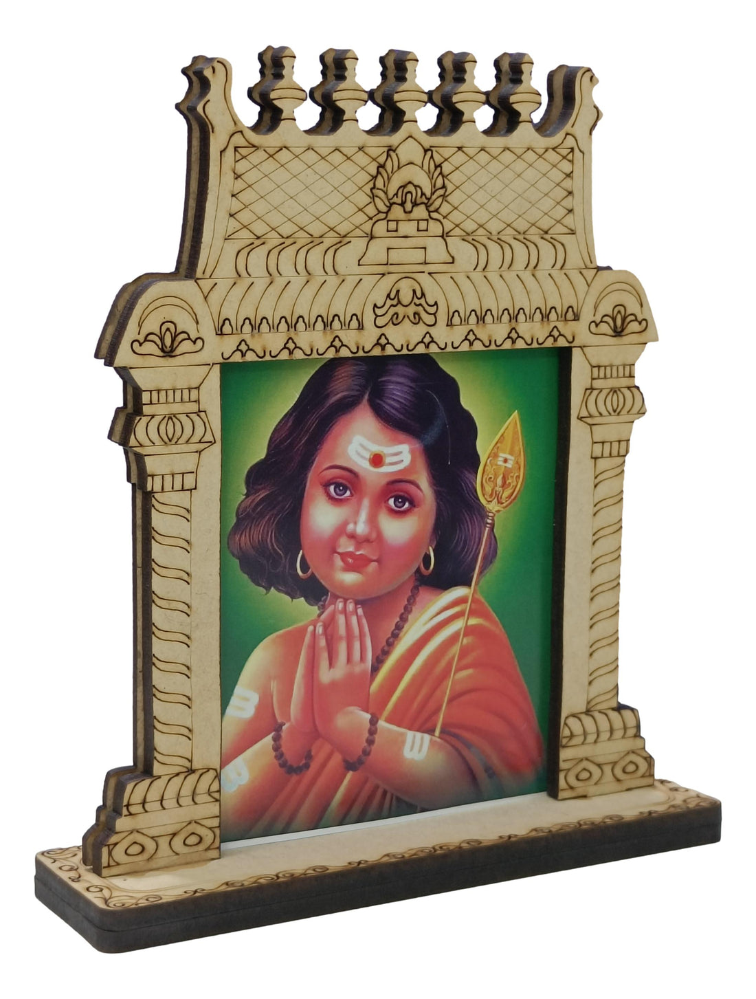 Wooden Home Temple / Mandir / Mantapam For Decor / Car Dashboard / Bulk Gifting /Murugan