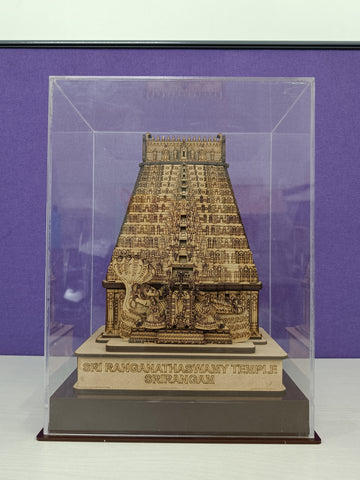 Srirangam Renganatha Swaamy Temple Wooden With Acrylic Box / For home and gifting purpose