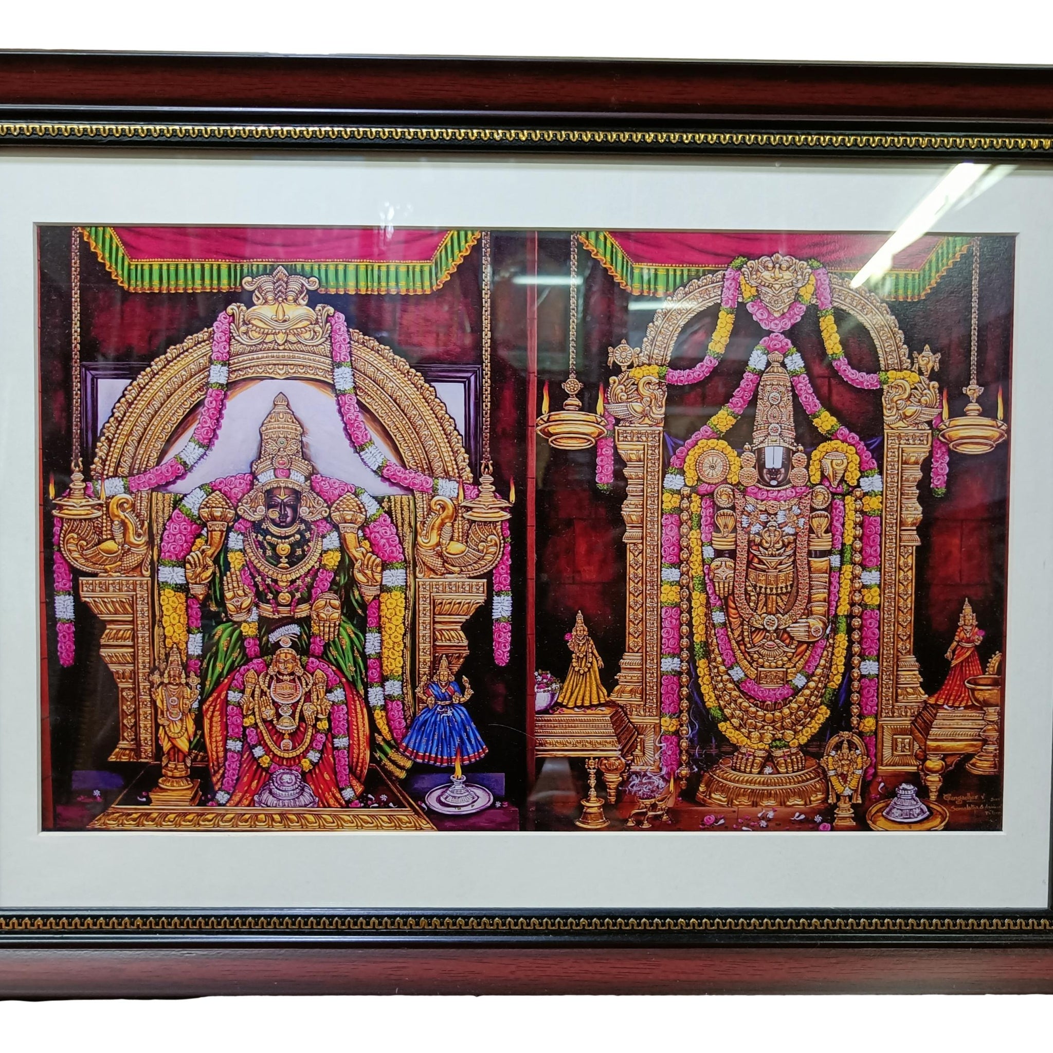 Tirupati Balaji with Padmavati Photo Frame