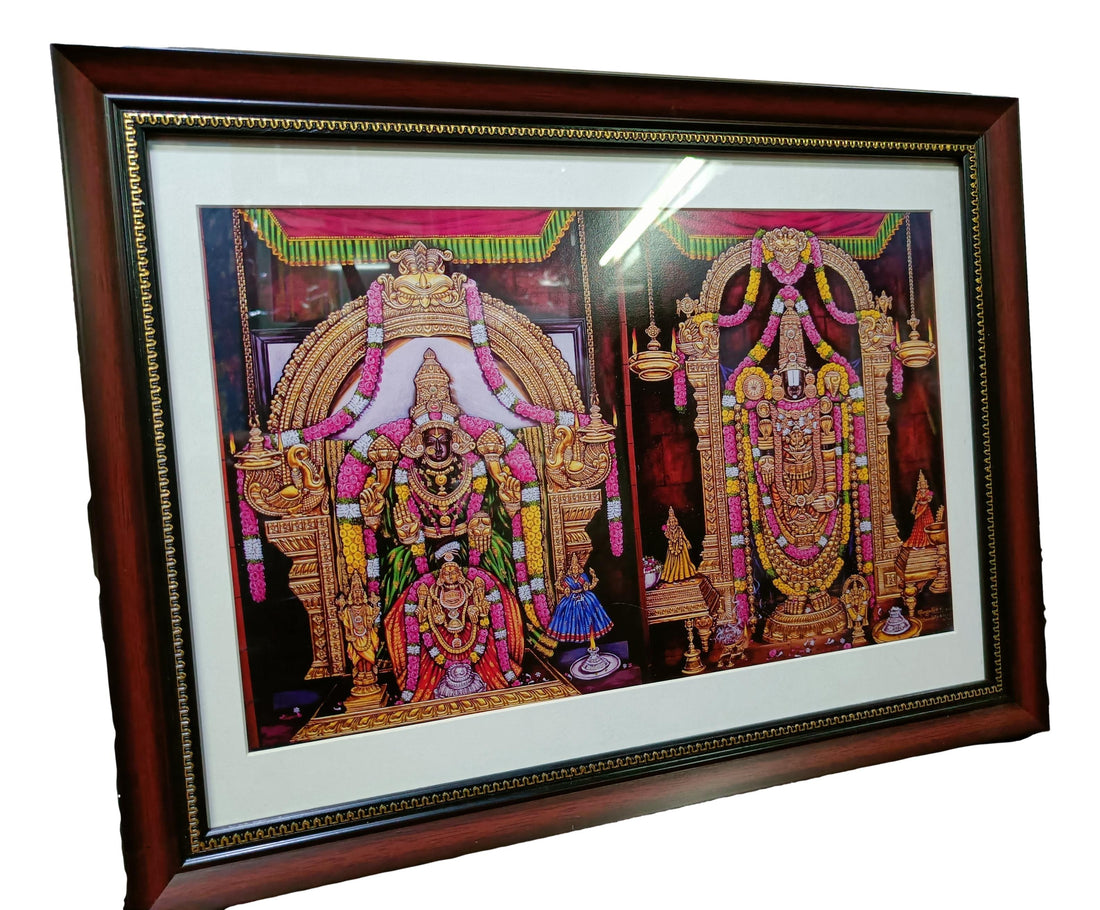 Tirupati Balaji with Padmavati Photo Frame