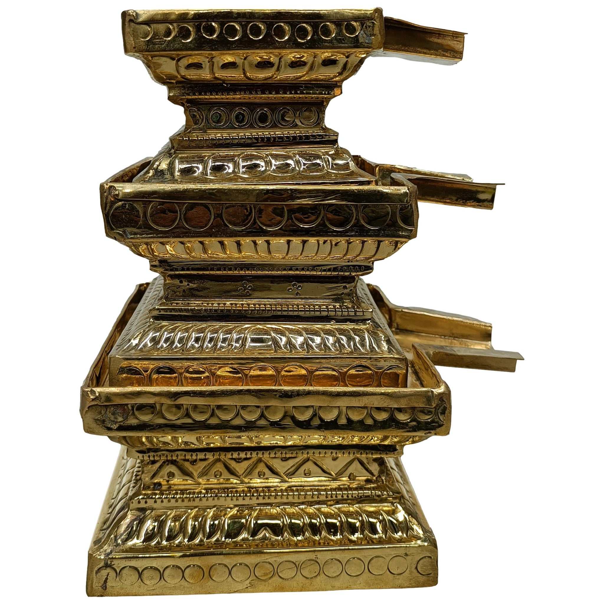 Brass Abhishek Patra Tray/Tirumanjana Plate Stand/Somasutra Peetam