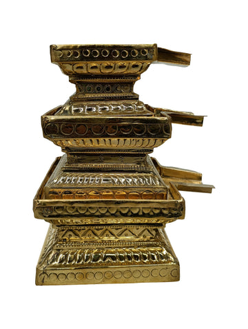 Brass Abhishek Patra Tray/Tirumanjana Plate Stand/Somasutra Peetam