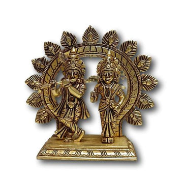 Brass Radha Krishna Idol