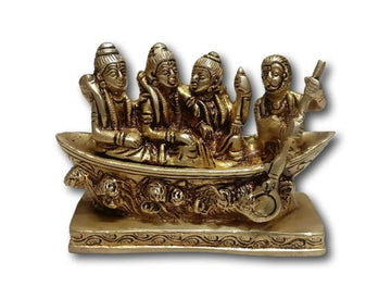 Ram Darbar Lord Ram Going to Vanvas Statue Antique Lord Ram Darbar Brass Idol