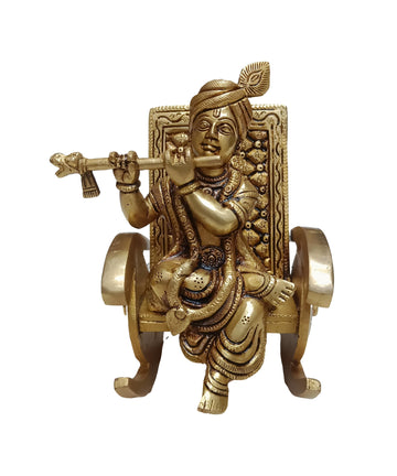 Brass Chair Krishna