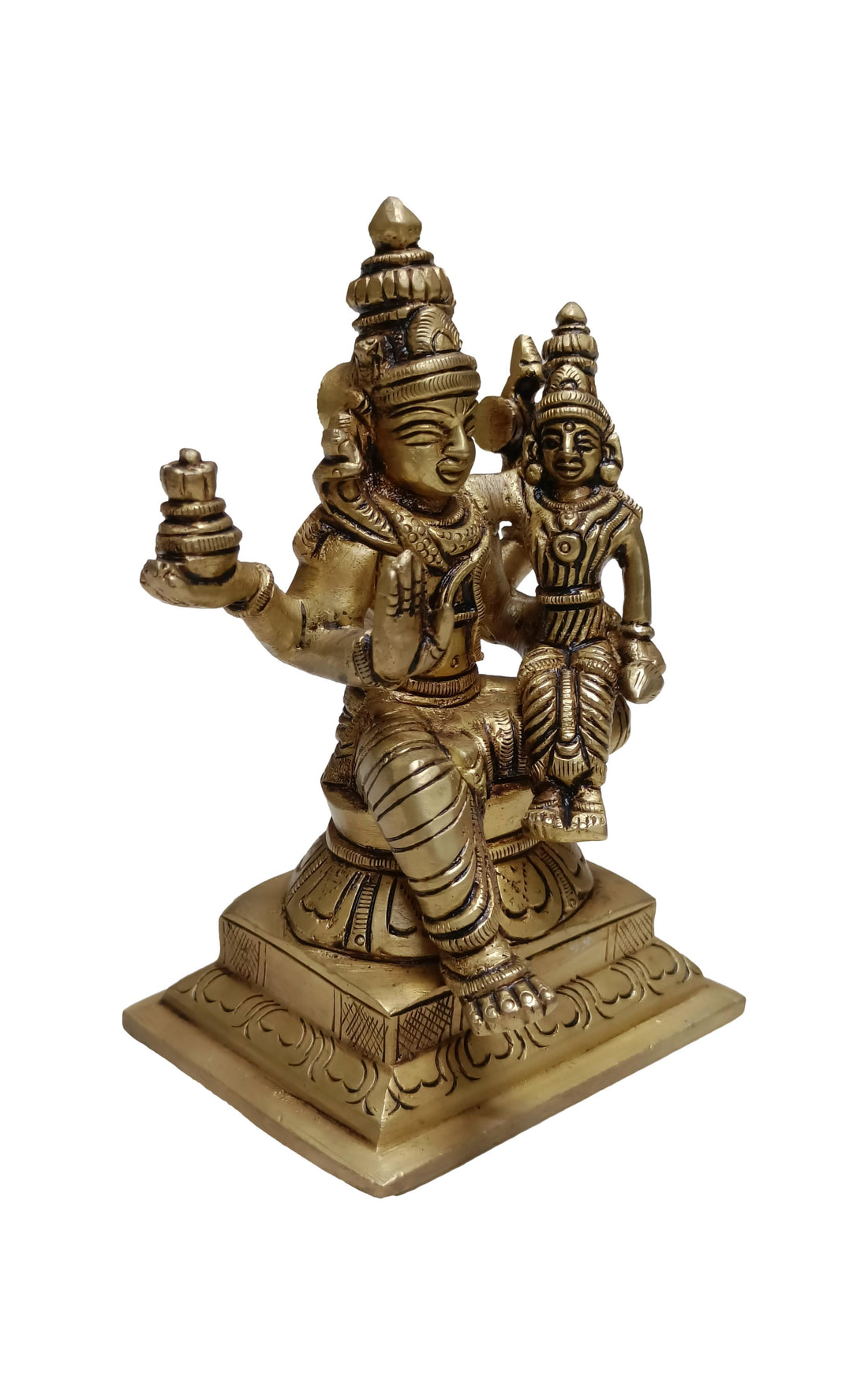 Brass Swarna Akarshana Bhairavar 5 Inchs