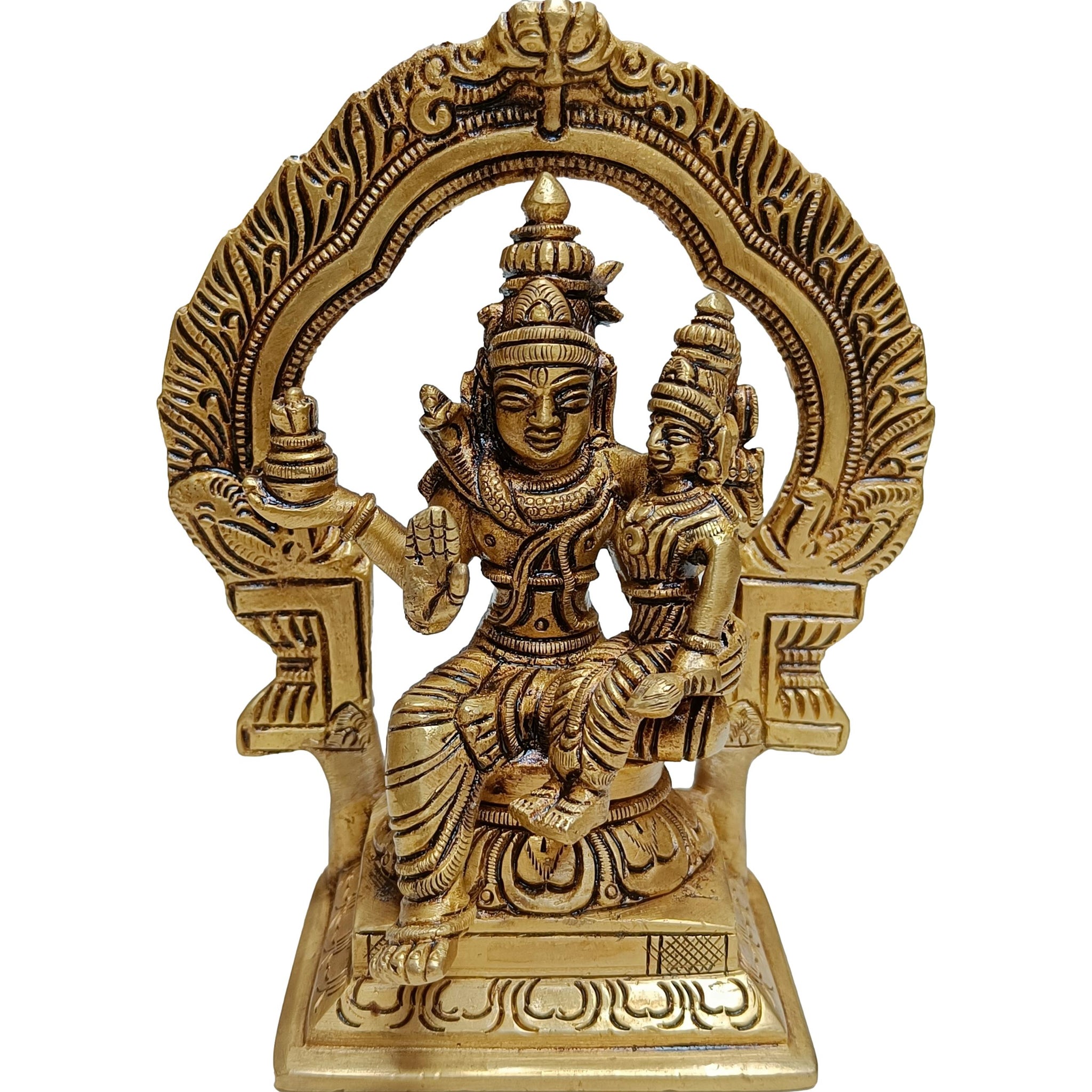 Brass Swarna Akarshana Bhairava Idol
