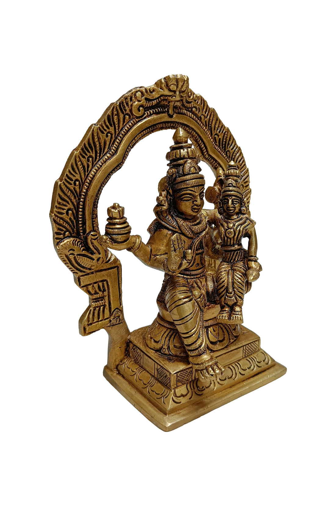 Brass Swarna Akarshana Bhairava Idol