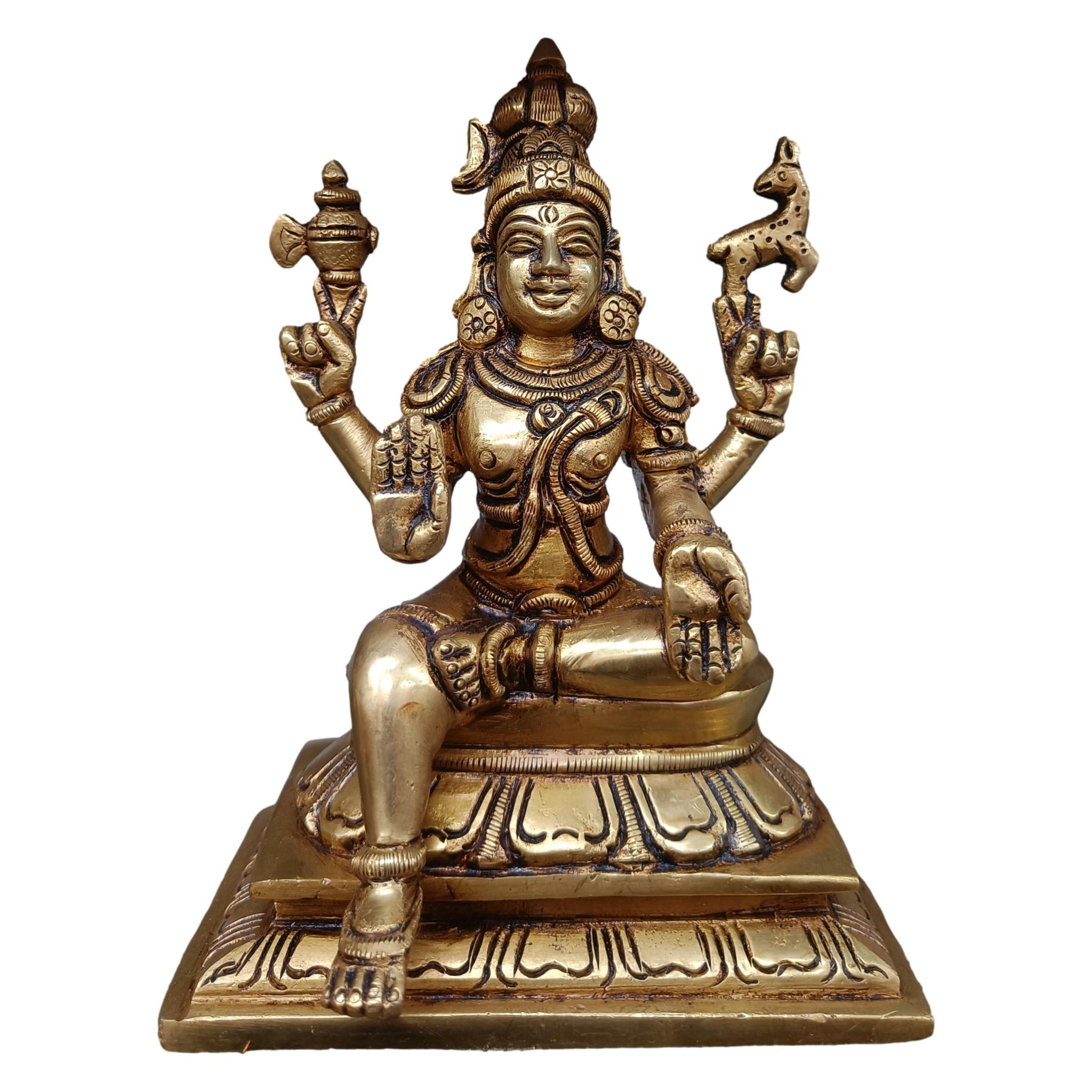 Shivan Parvathi Brass Idol