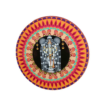 Sri Guruvayurappan Wooden Wall Hanging Art Work / Decor and Gifting
