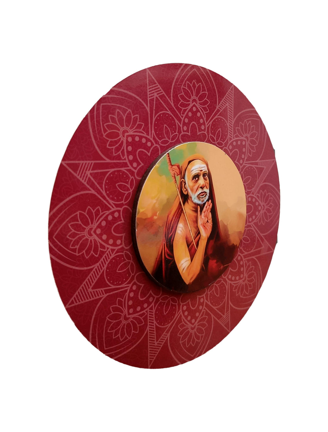 Sri Kanchi Sri Sankaracharya Maha Periyava Multilayer Wooden Wall Hanging Art Work / Decor and Gifting