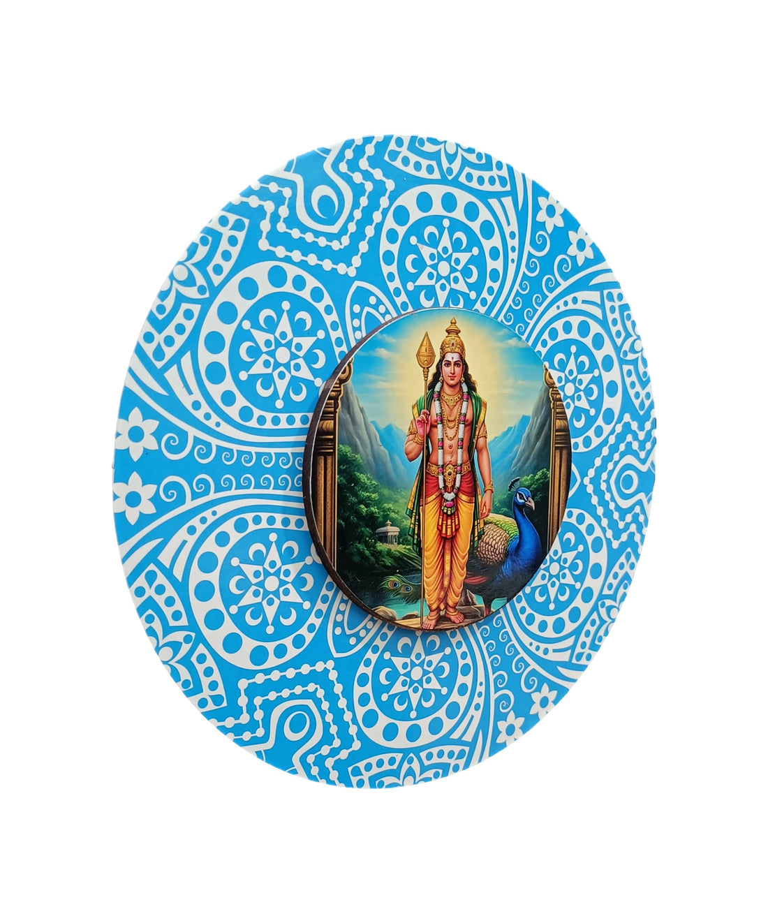 Sri Murugan Wooden Wall Hanging Art Work / Decor and Gifting
