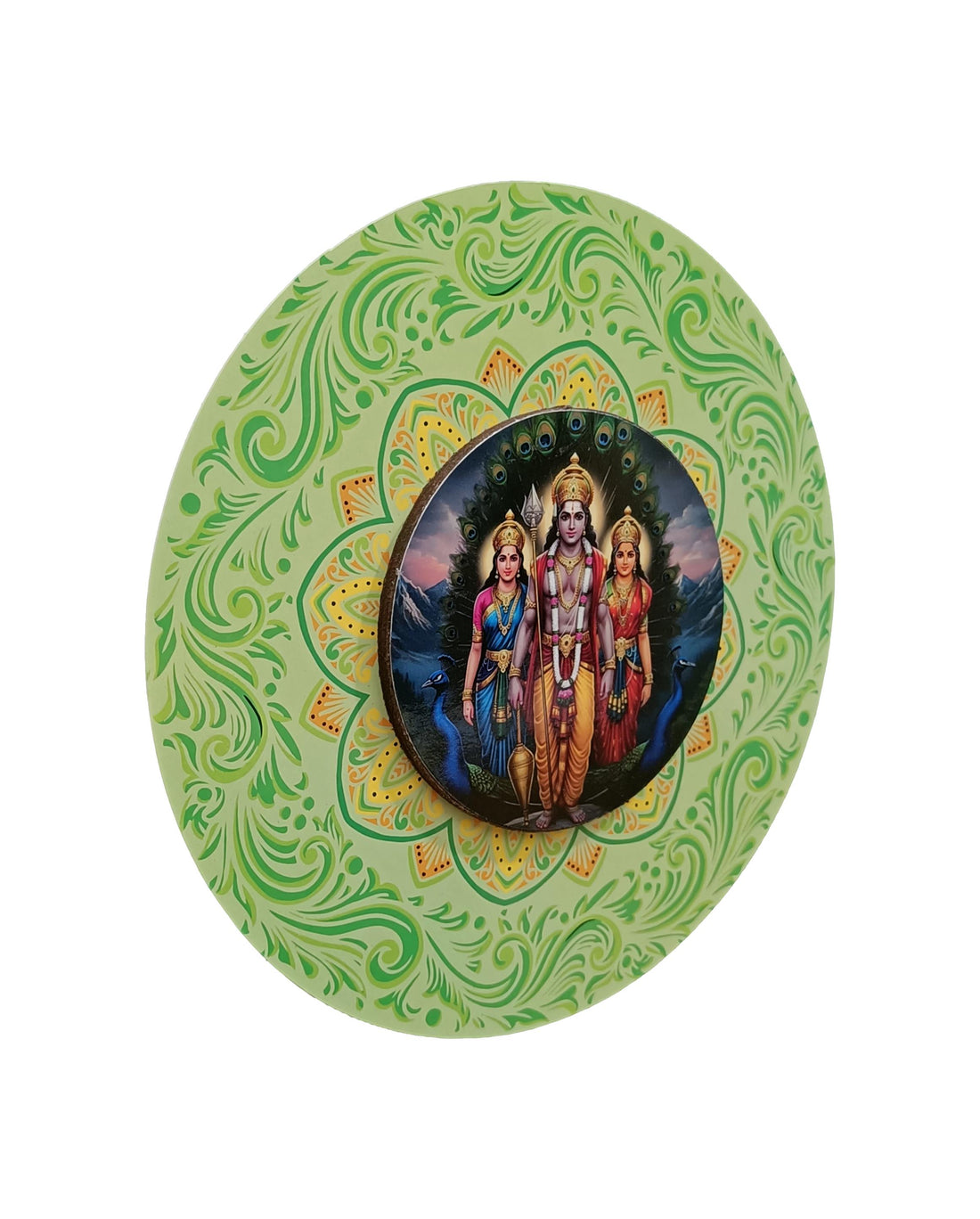 Sri Murugan Wooden Wall Hanging Art Work / Decor and Gifting