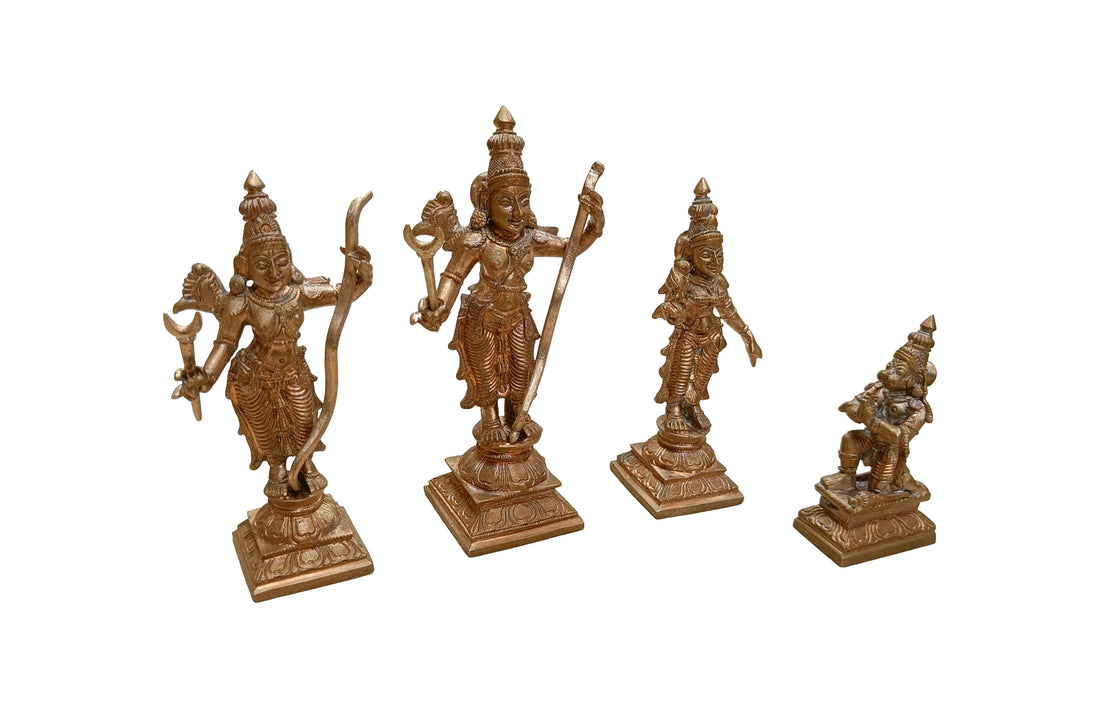 Sri Rama Deity Set / Panchaloha / 6 inches / For Home Temple