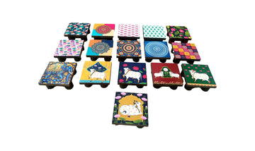 Rangoli / Kolam / Mugulu Wooden Stand For Deity / Lamp Decoration / Return Gift